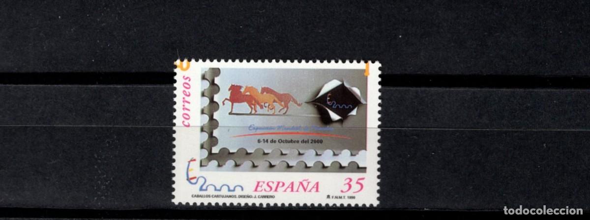 Sellos: Sellos nuevos. Exposici&oacute;n Mundial Filatelia. C. Cartujanos. 3 Noviembre 1999. Edifil 3680.