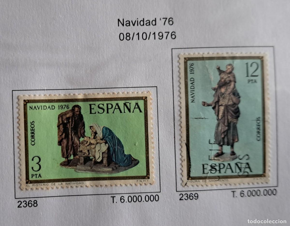 Sellos: SERIE COMPLETA SELLOS USADOS, 1976. NAVIDAD. MISTERIOS DE CASTELLS. SERIE N&ordm; 2368/9