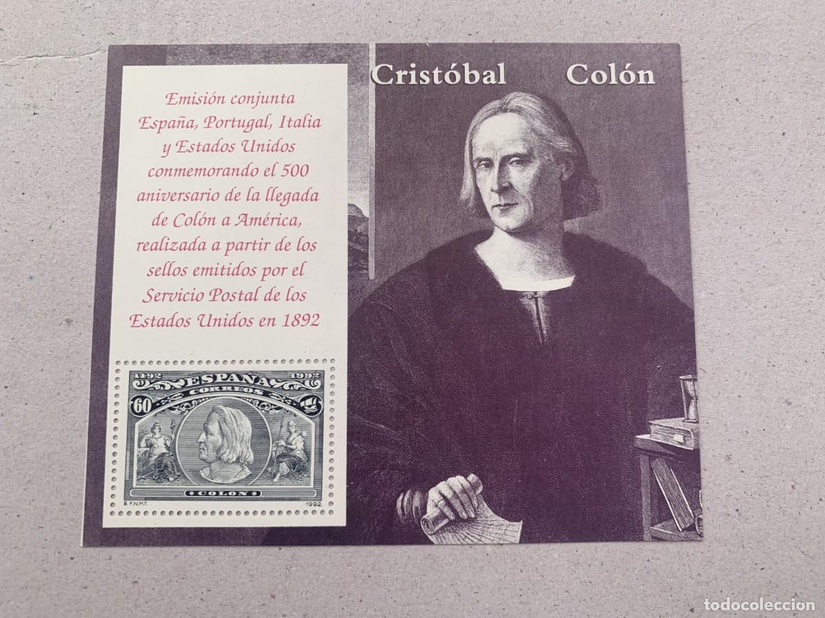 Sellos: Descubrimiento de Am&eacute;rica Crist&oacute;bal Col&oacute;n Bloques Hojuelas