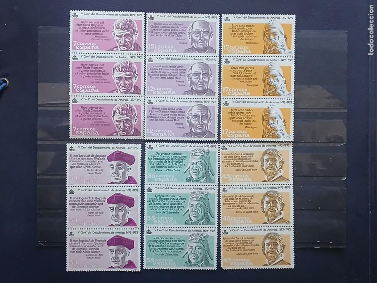 Sellos: A&Ntilde;O 1986 V CENTENARIO DEL DESCUBRIMIENTO DE AMERICA VALOR CATALOGO 5.70 EUROS