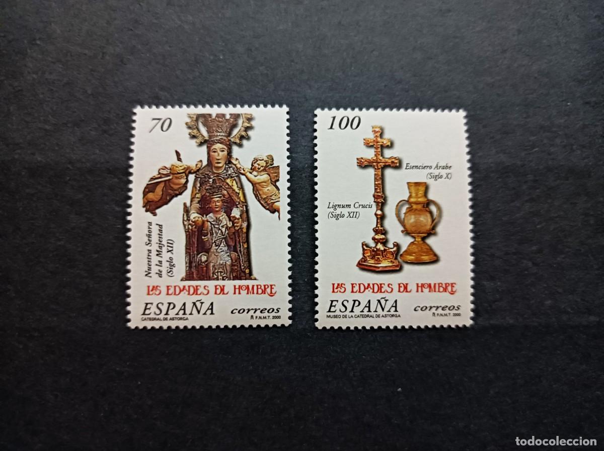 Sellos: Sellos nuevos. Edades del Hombre. Astorga. Serie completa. 24 Marzo 2000. Edifil 3700/01