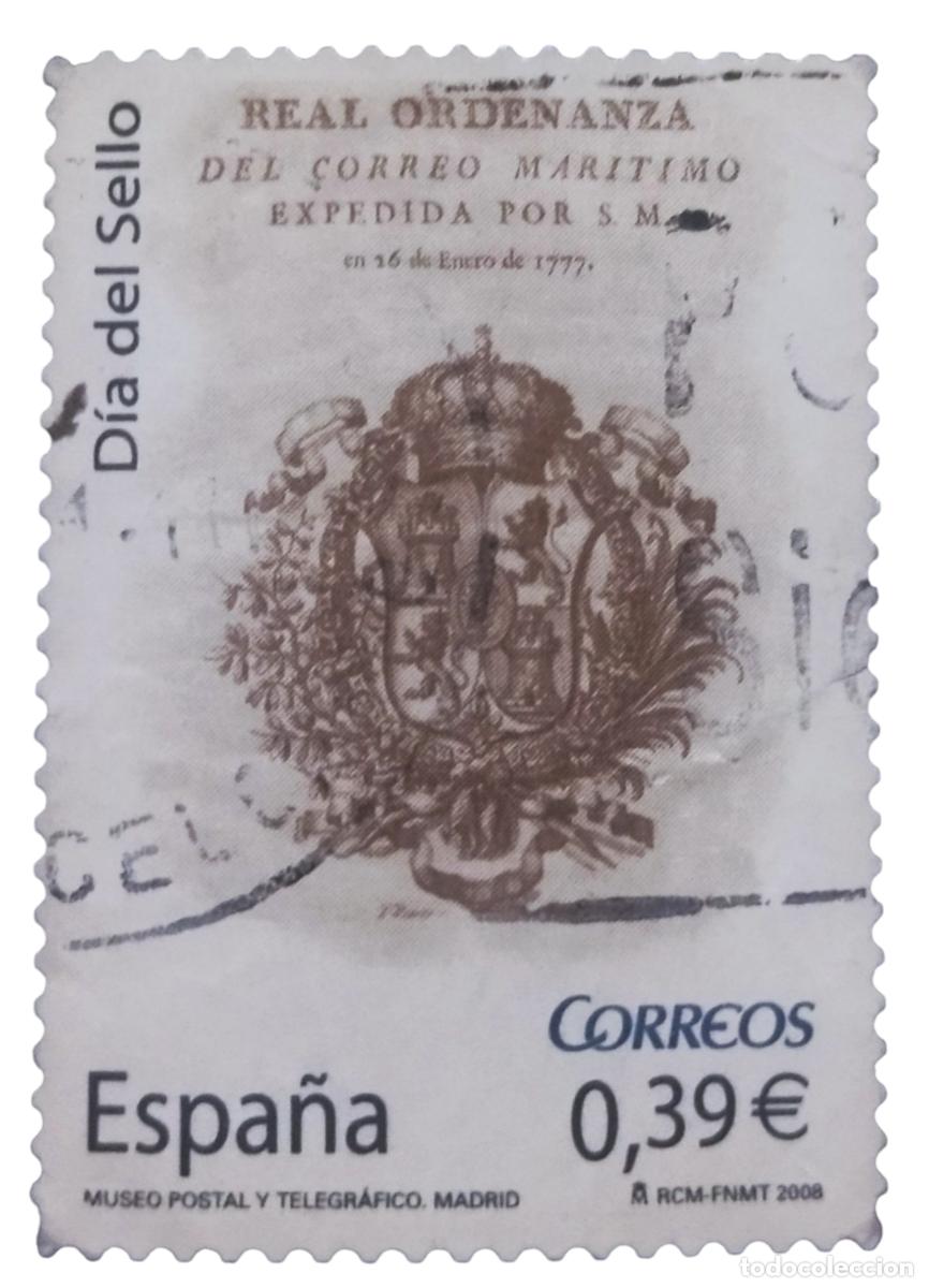 Sellos: ESPA&Ntilde;A 2008 DIA DEL SELLO. EDIFIL N.⁰ 4412. USADO