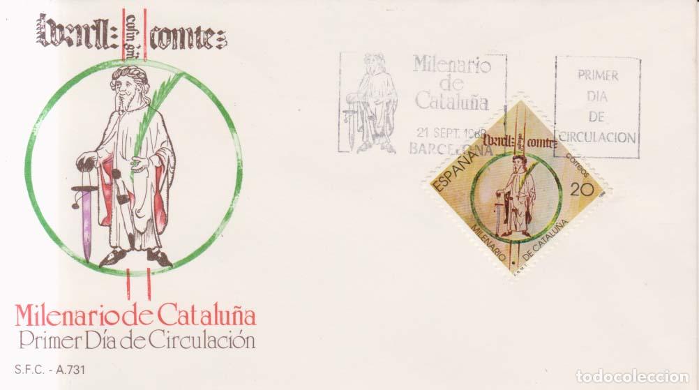 Sellos: 1988 edifil 2960 SPD FDC Milenario de Catalu&iuml;ṡẄa (E11265)