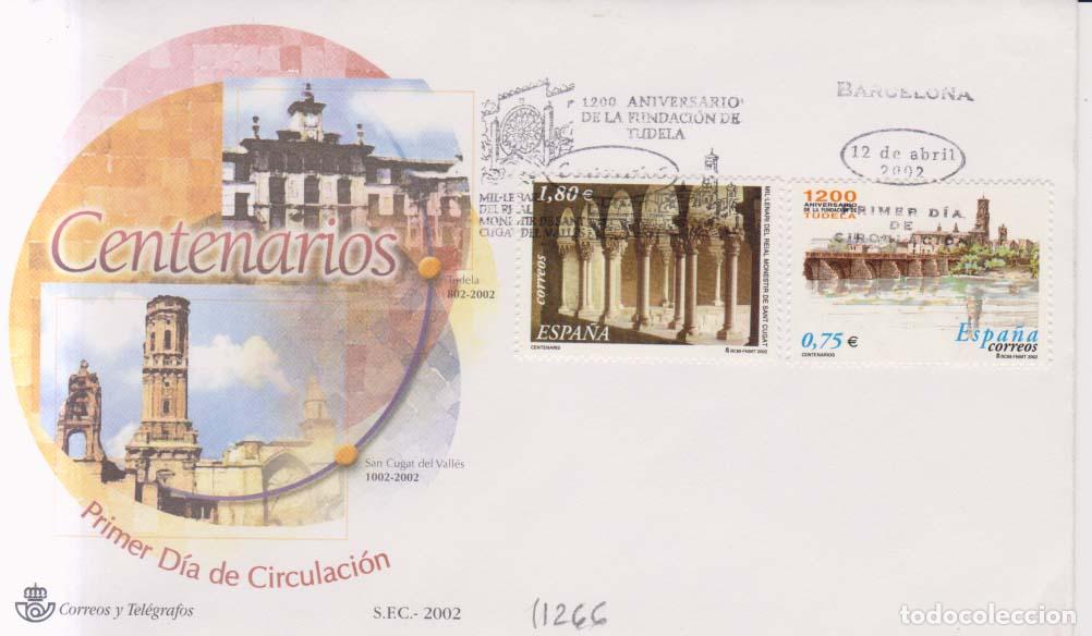 Sellos: 2002 SPD FDC Centenario 1200 aniversario de Tudela (E11266)