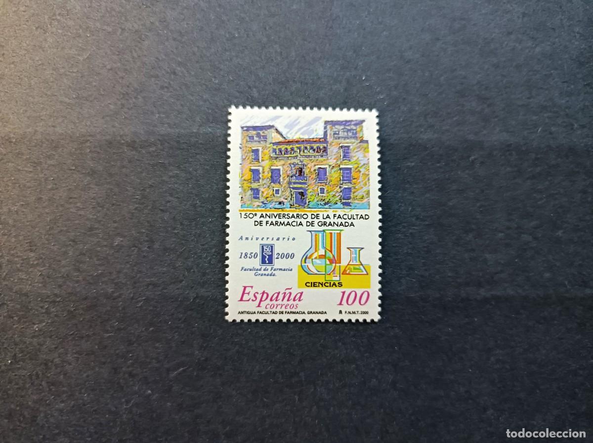 Sellos: Sello nuevo. Ciencias. 150 Aniversario Facultad Farmacia. Granada. 9 Mayo de 2000. Edifil 3710.