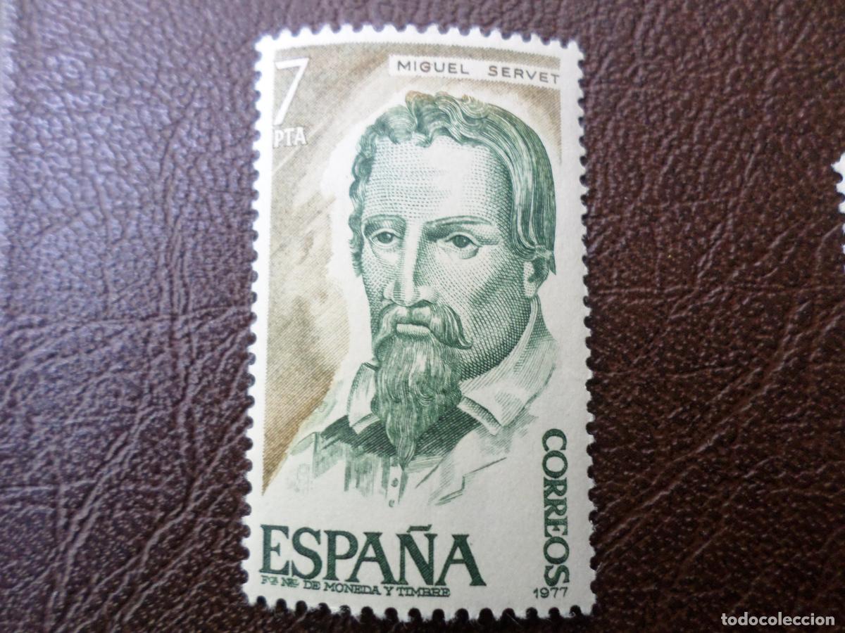 Sellos: -1977, miguel servet, edifil 2399