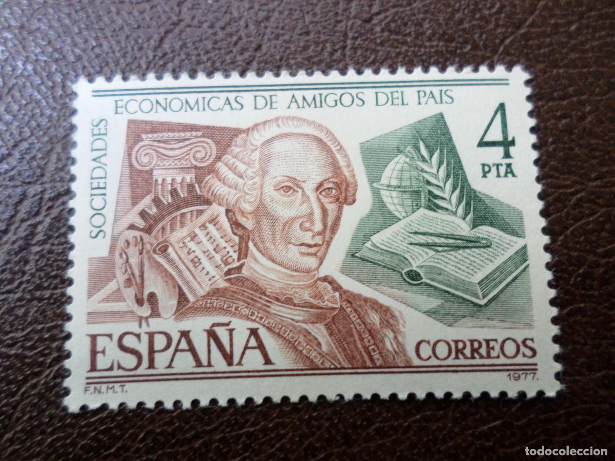 Sellos: -1977, sociedades economicas de amigos del pais, edifil 2402