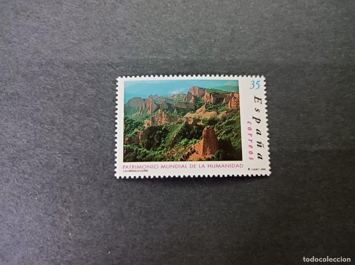 Sellos: Sello nuevo. Bienes Patrimonio de la Humanidad, Las Medulas 21 Septiembre 2000. Edifil 3729.