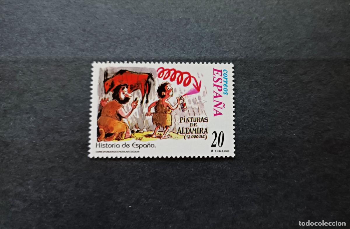 Sellos: Nuevo. Correspondencia Epistolar Escolar. Pinturas de Altamira. 22 Septiembre 2000. Edifil 3733.