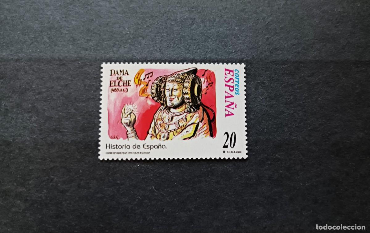 Sellos: Nuevo. Correspondencia Epistolar Escolar. Dama de Elche. 22 Septiembre 2000. Edifil 3737.