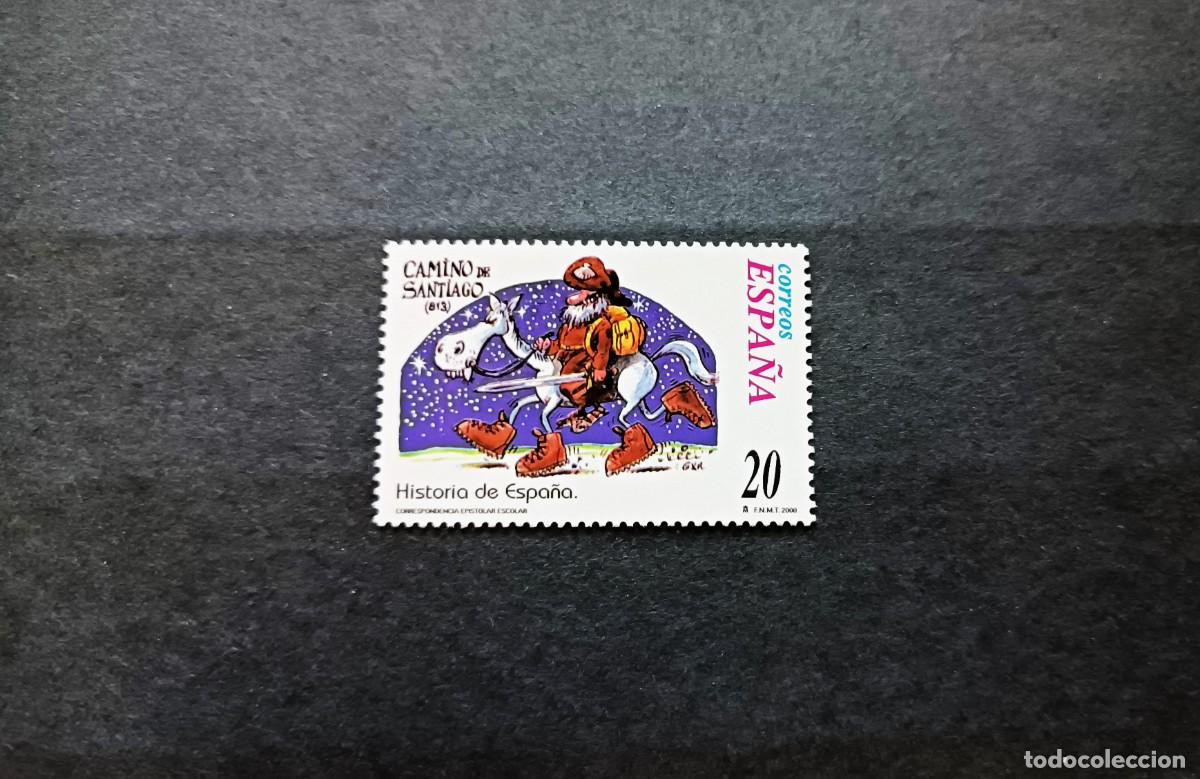 Sellos: Nuevo. Correspondencia Epistolar Escolar. Camino de Santiago. 22 Septiembre 2000. Edifil 3748.