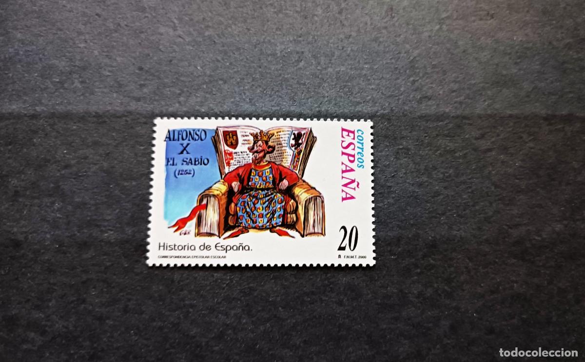 Sellos: Nuevo. Correspondencia Epistolar Escolar. Alfonso X El Sabio. 22 Septiembre 2000. Edifil 3752.