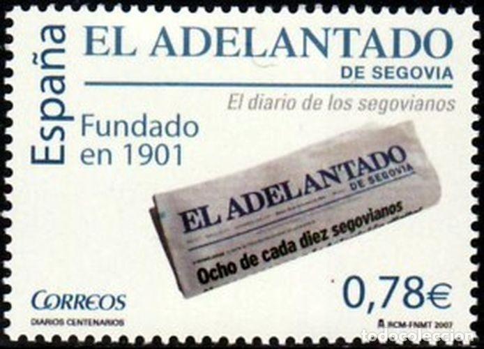 Sellos: Espa&ntilde;a 2007 Edifil 4352 Sello ** Periodicos Diario El Adelantado de Segovia Michel 4260 Yvert 3965