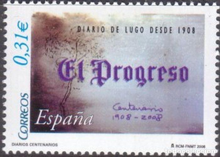 Sellos: Espa&ntilde;a 2008 edifil 4413 Sello ** Periodicos Diario El Progreso de Lugo Michel 4320 Yvert 4025 Spain