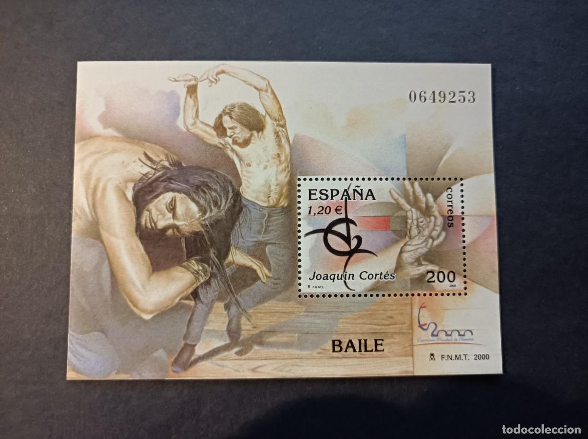 Sellos: Sello nuevo. E. M. Filatelia Espa&ntilde;a&acute;2000. Danza. Joaqu&iacute;n Cortes. 10 octubre 2000. Edifil SH 3762.