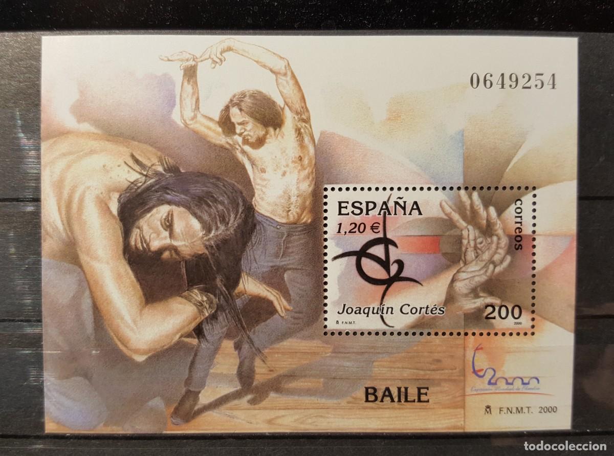 Sellos: Sello nuevo. E. M. Filatelia Espa&ntilde;a&acute;2000. Danza. Joaqu&iacute;n Cortes. 10 octubre 2000. Edifil SH 3762.