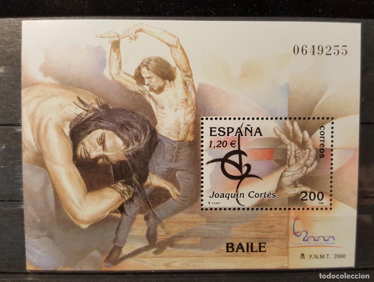 Sellos: Sello nuevo. E. M. Filatelia Espa&ntilde;a&acute;2000. Danza. Joaqu&iacute;n Cortes. 10 octubre 2000. Edifil SH 3762.