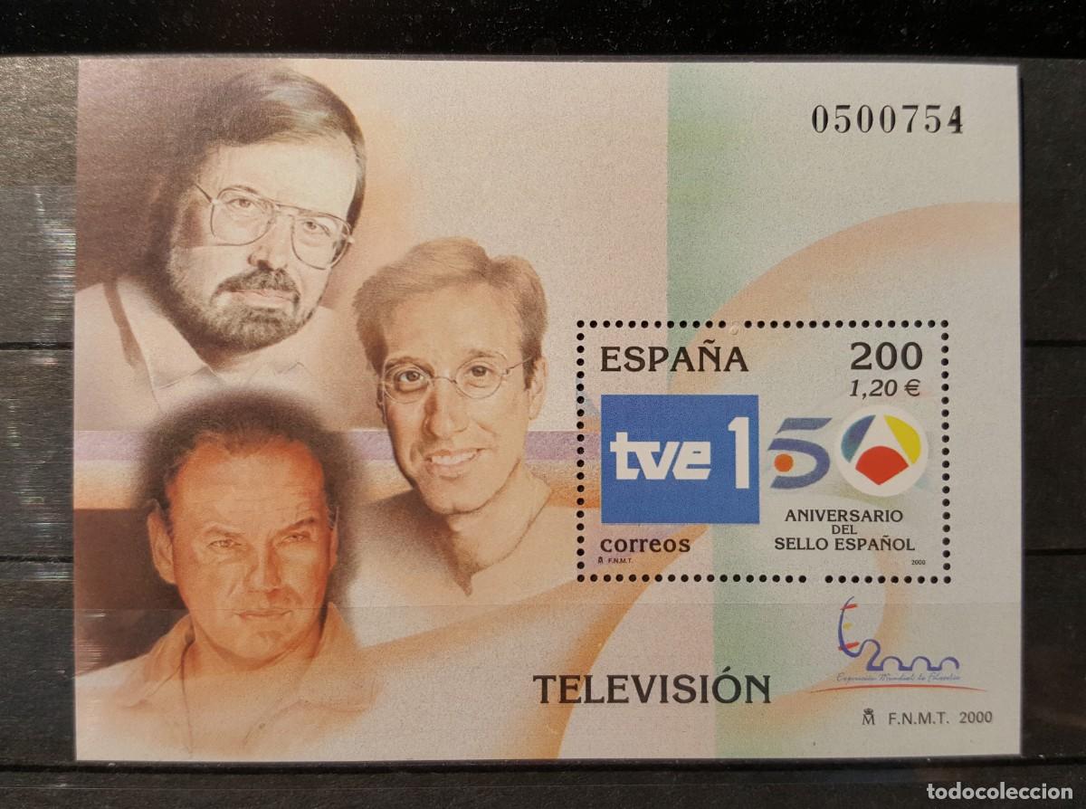 Sellos: Sello nuevo. E. M. Filatelia Espa&ntilde;a&acute;2000. Personajes Televisi&oacute;n. 11 octubre 2000. Edifil SH3764.