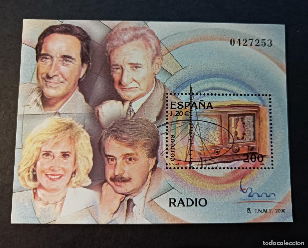 Sellos: Sello Nuevo. E. M. Filatelia Espa&ntilde;a&acute;2000. Personajes de la Radio. 12 octubre 2000. Edifil SH3765.