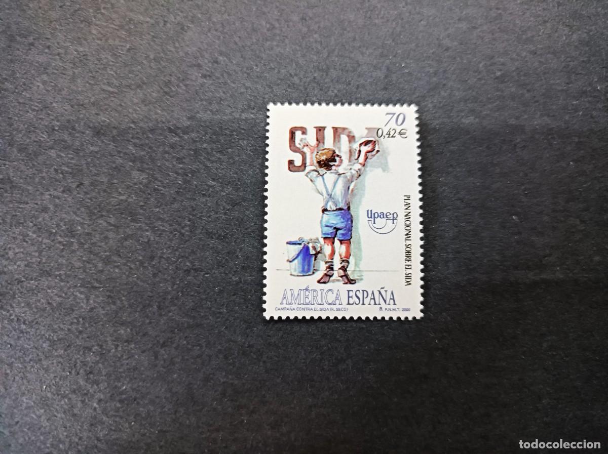 Sellos: Sello nuevo. Am&eacute;rica. UPAEP. Campa&ntilde;a Contra El Sida. 19 de Octubre 2000. Edifil 3767.
