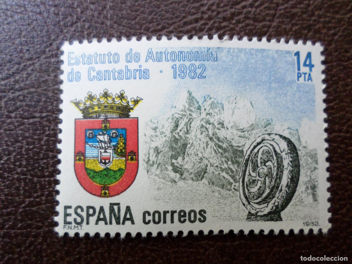 Sellos: -1983, estatuto de autonomia de cantabria, edifil 2687