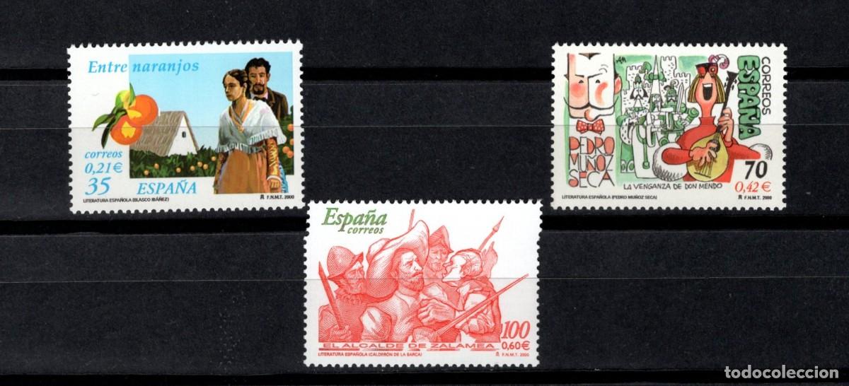 Sellos: Sellos nuevos. Literatura. Personajes Ficci&oacute;n. Serie completa. 17 Noviembre 2000. Edifil 3772/74.