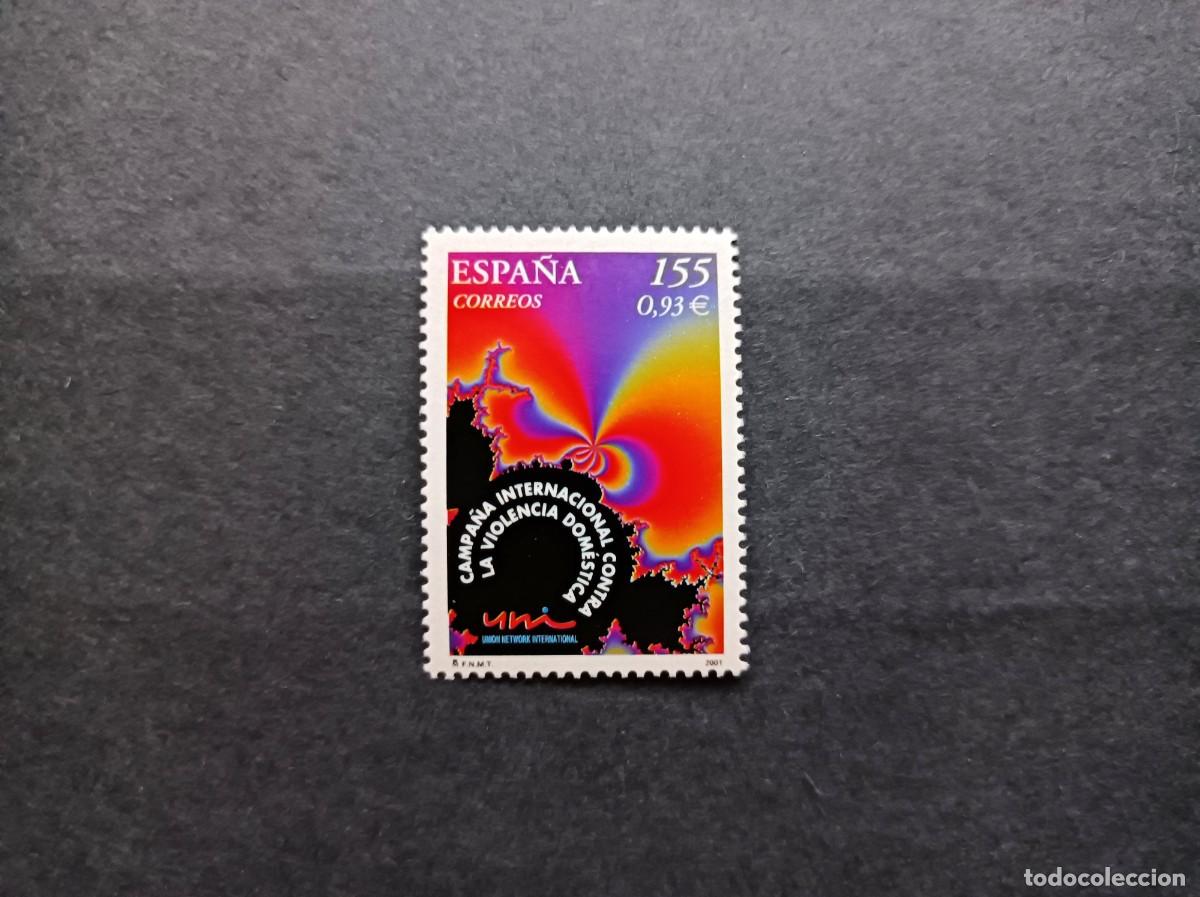 Sellos: Sello nuevo. Campa&ntilde;a Internacional contra la Violencia Domestica. 22 Febrero 2001. Edifil 3779.
