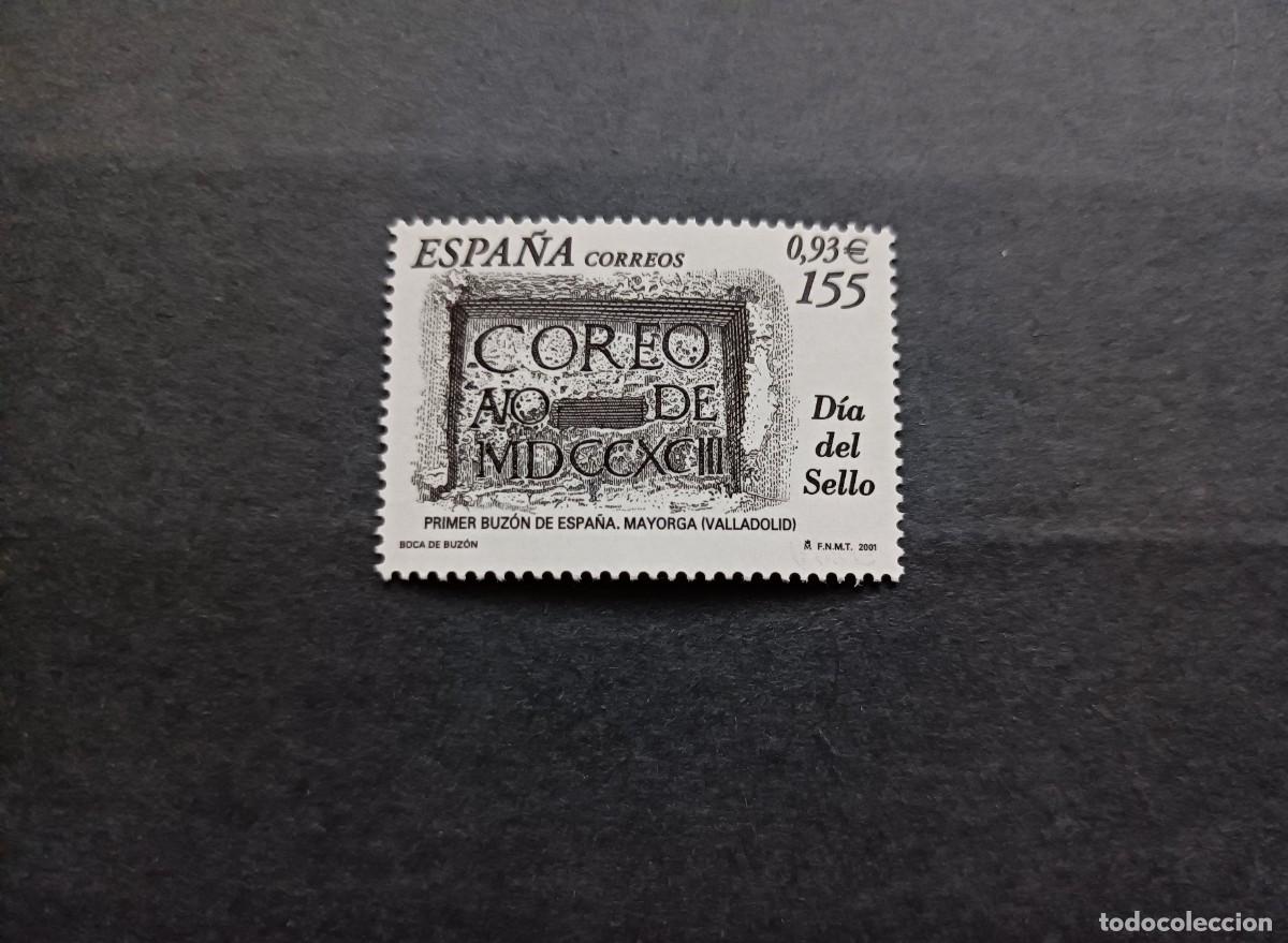 Sellos: Sello nuevo. Dia del Sello. Buz&oacute;n de Mayorga (Valladolid). 2 de Marzo de 2001. Edifil 3780.