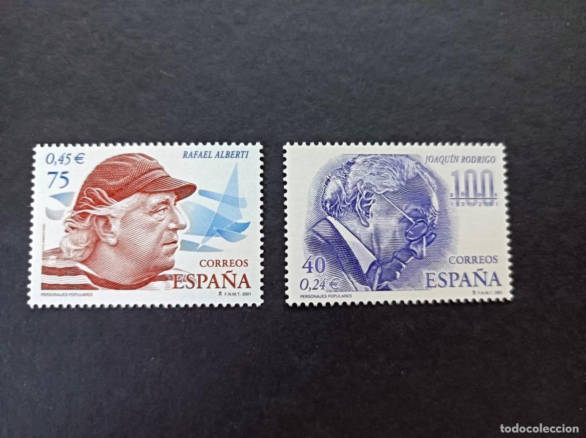 Sellos: Sellos nuevos. Personajes Populares. Serie completa. 22 Marzo 2001. Edifil 3783/84
