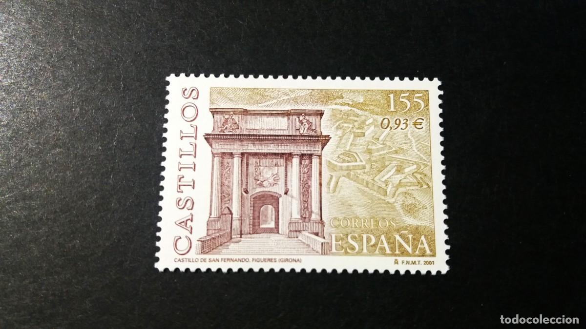Sellos: Sello nuevo. Castillos. Castillo de San Fernando (Figueras) 20 de Abril de 2001. Edifil 3787