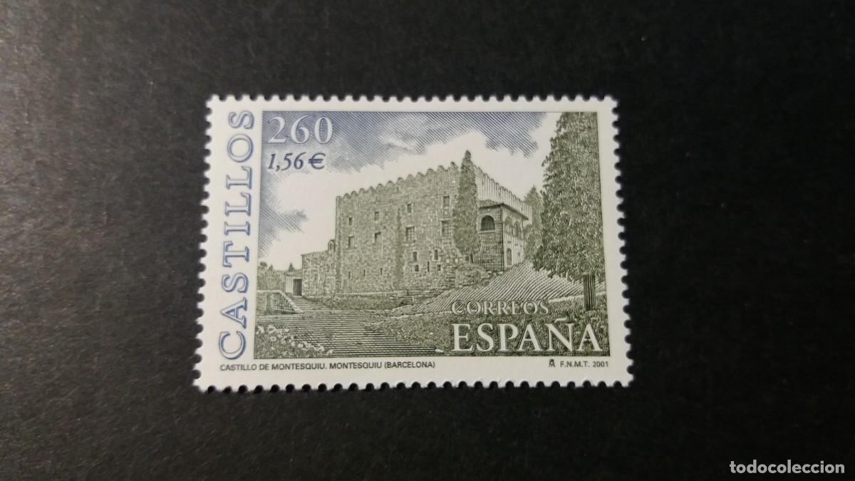 Sellos: Sello nuevo. Castillos. Castillo de Montesquiu (Barcelona). 20 de Abril de 2001. Edifil 3788.