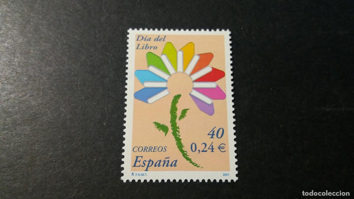 Sellos: Sello nuevo. Dia del Libro 2001. Alegoria. 23 de Abril de 2001. Edifil 3789.