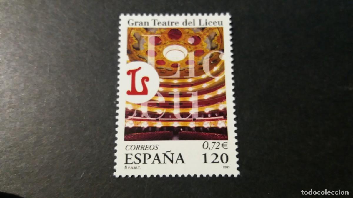 Sellos: Sello nuevo. Gran Teatro del Liceo. Barcelona. 27 de Abril de 2001. Edifil 3791.