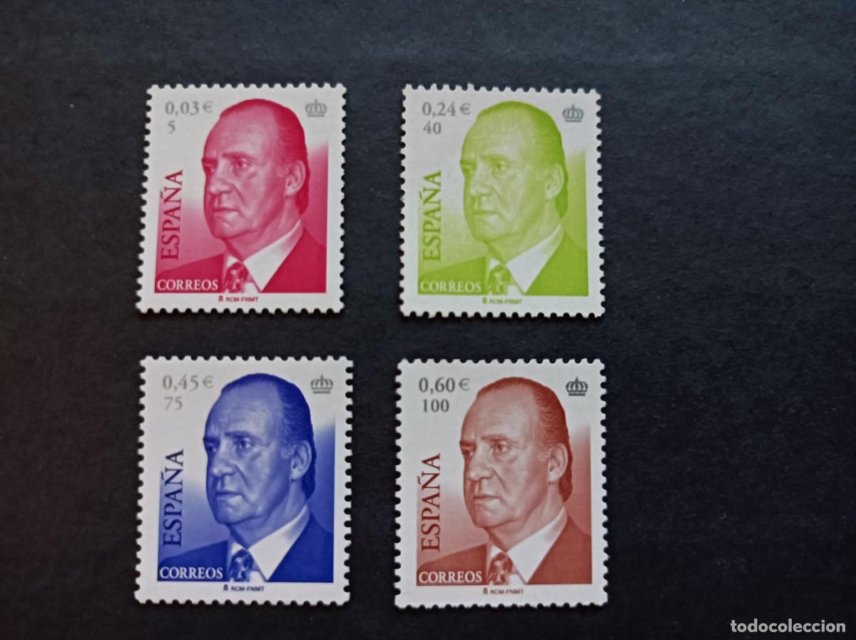 Sellos: Sellos nuevos. Serie B&aacute;sica Juan Carlos. Serie completa. 28 Junio de 2001. Edifil 3792/95.