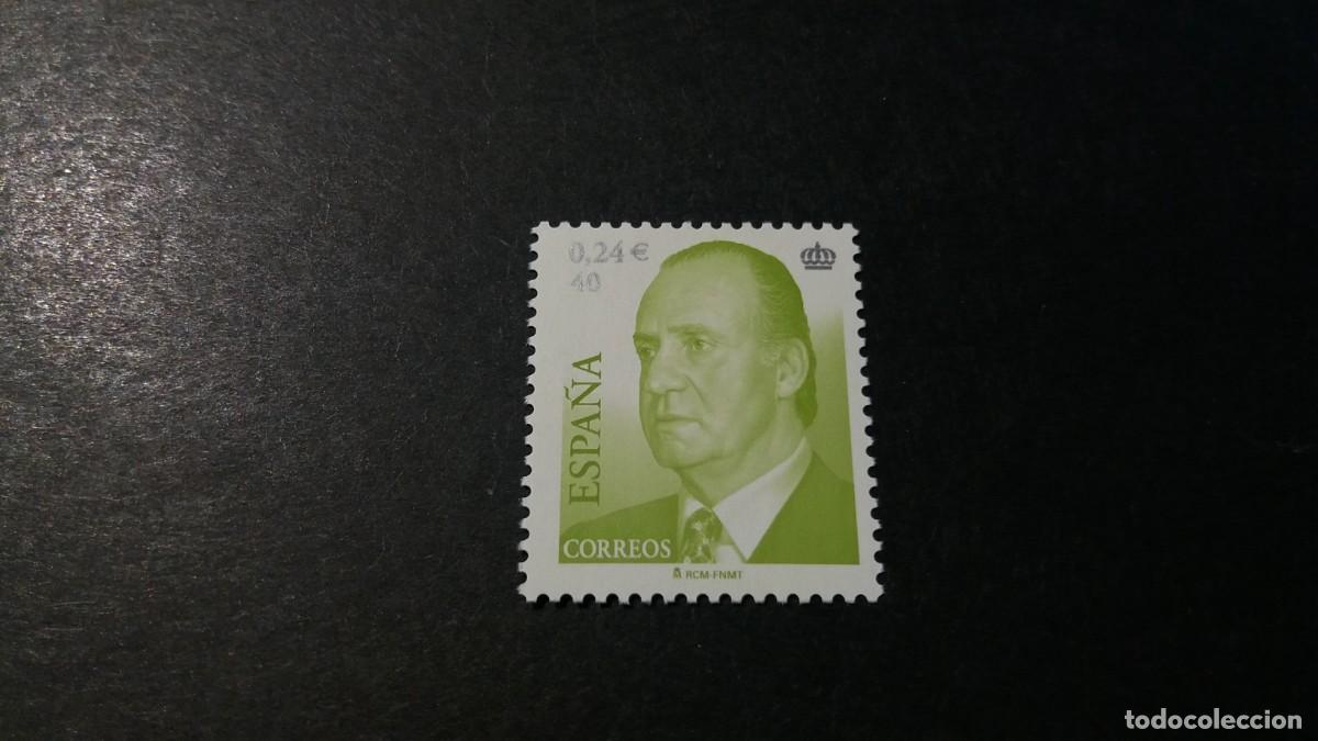 Sellos: Sello nuevo. Serie B&aacute;sica Juan Carlos. Sello de 0.24 euros. 4 de Mayo de 2001. Edifil 3793.