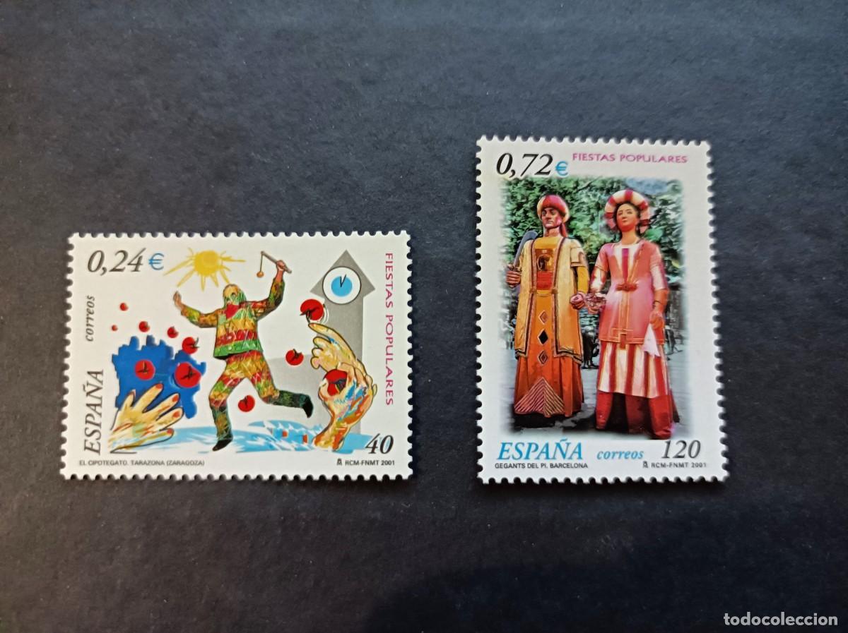 Sellos: Sellos nuevos. Fiestas Populares. Serie completa. 6 Julio de 2001. Edifil 3806/07