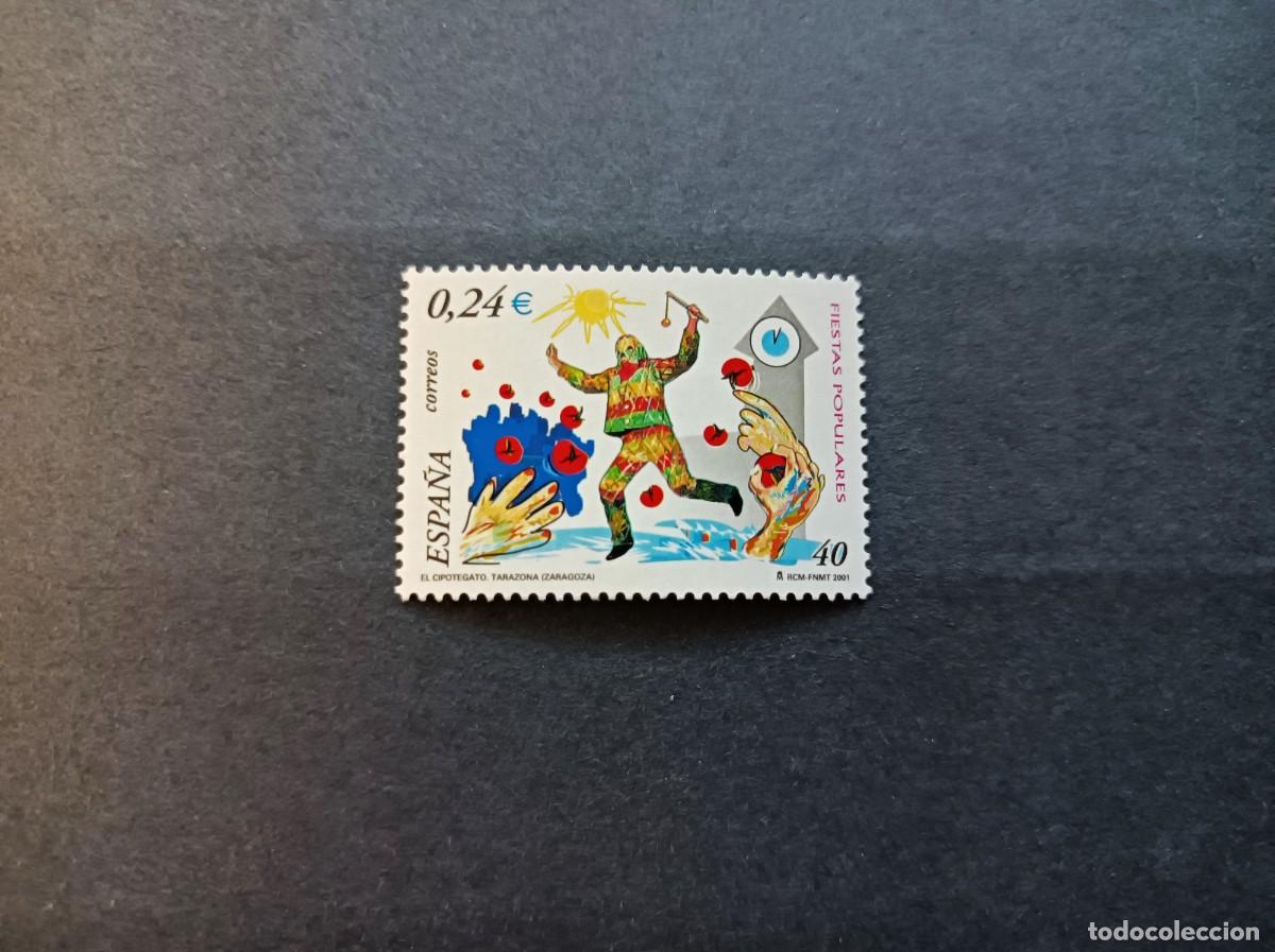 Sellos: Sello nuevo. Fiestas Populares. Cipotegato (Tarazona). 6 Julio de 2001. Edifil 3806.