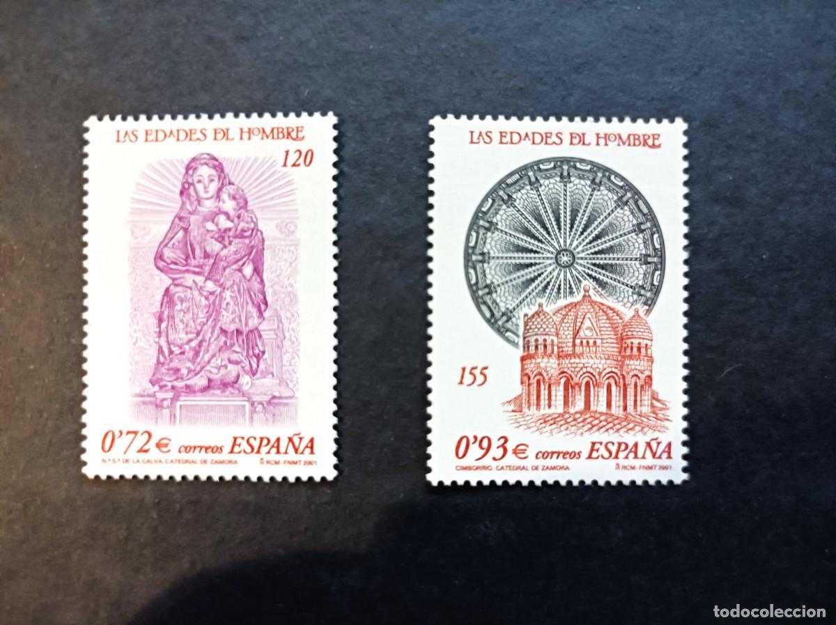 Sellos: Sellos nuevos. Las Edades del Hombre. Serie completa. 20 Julio de 2001. Edifil 3809/10.