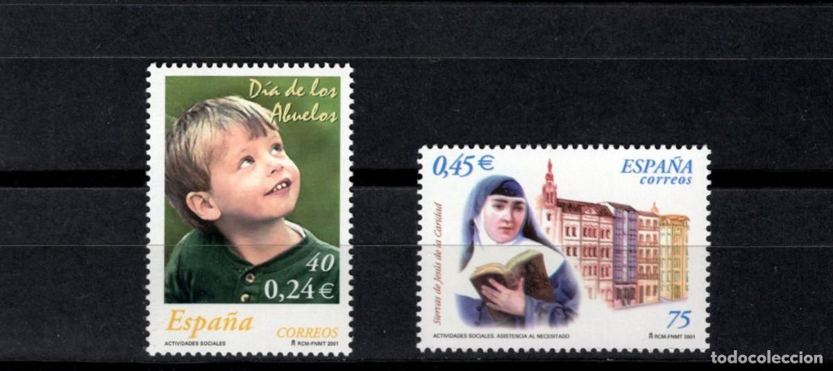 Sellos: Sellos nuevos. Actividades Sociales. Serie completa. 26 Julio de 2001. Edifil 3811/12.