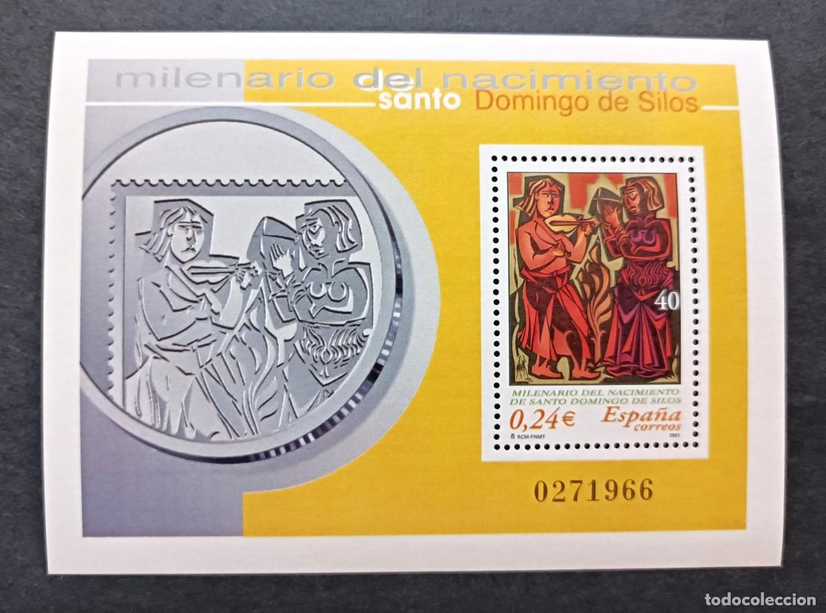 Sellos: Sello nuevo. Milenario Nacimiento S. Domingo de Silos. 4 Octubre. 2001. Edifil SH3818.