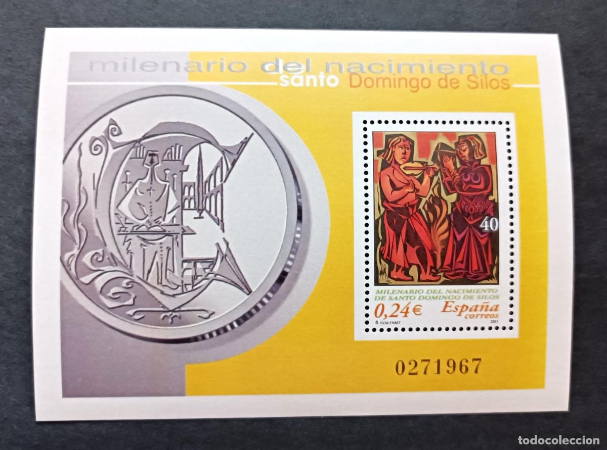 Sellos: Sello nuevo. Milenario Nacimiento S. Domingo de Silos. 4 Octubre 2001. Edifil SH3819.