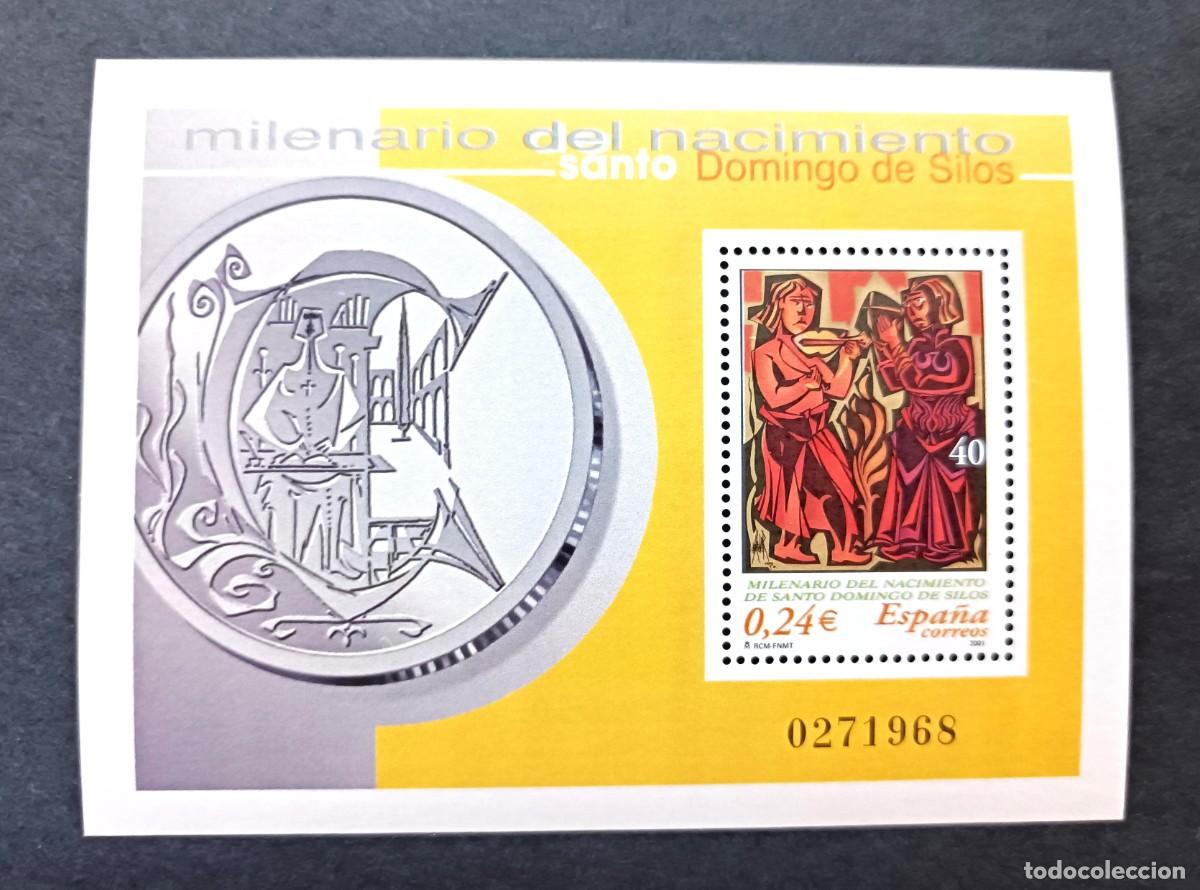 Sellos: Sello nuevo. Milenario Nacimiento S. Domingo de Silos. 4 Octubre 2001. Edifil SH3819.