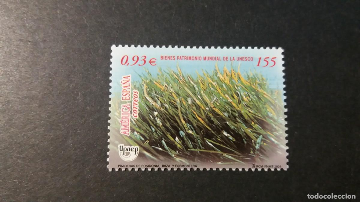 Sellos: Sello nuevo. &Aacute;merica-UPAEP. Reserva Natural de Ses Salines. 9 de Octubre de 2001. Edifil 3821.