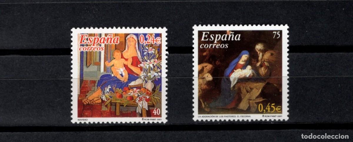 Sellos: Sellos nuevos. Navidad. Serie completa. 8 Noviembre 2001. Edifil 3835/36.