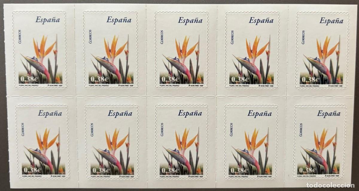 Sellos: ESPA&Ntilde;A, SPAIN, A&Ntilde;O 2006, EDIFIL 4218H, AVE DEL PARAISO, BLQ DE 10 SELLOS DE CARNET, CATALOGO 10,00 &euro;