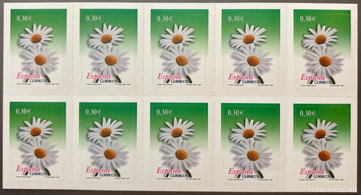 Sellos: ESPA&Ntilde;A, SPAIN, A&Ntilde;O 2007, EDIFIL 4304H, MARGARITA, BLQ 10 SELLOS DE CARNET, CATALOGO 10,00 &euro;