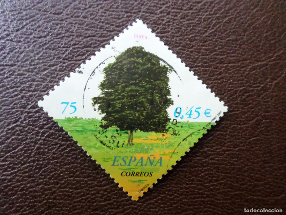 Sellos: .2001, arboles, haya, edifil 3804