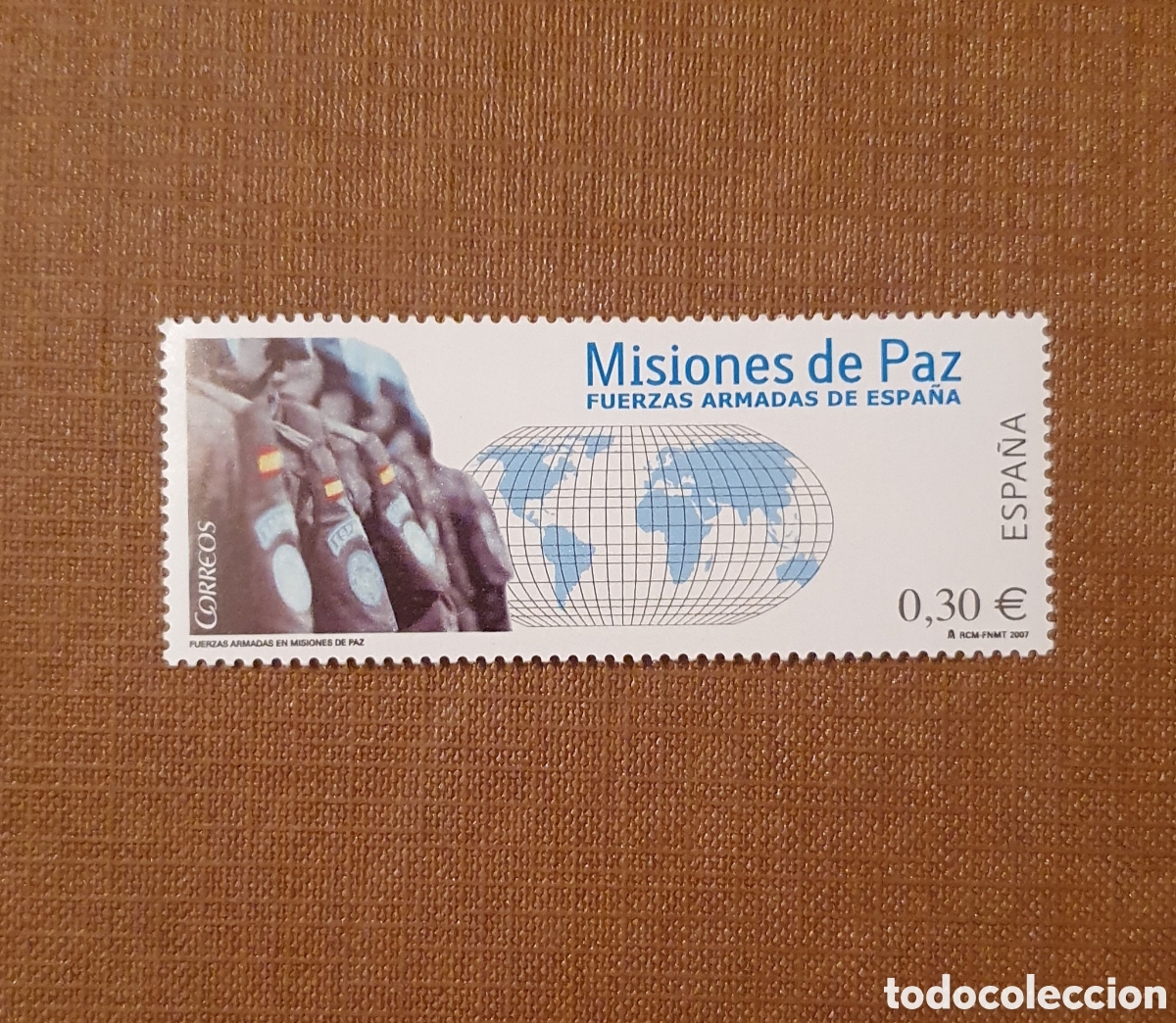 Sellos: Edifil 4343. A&ntilde;o 2007. Fuerzas Armadas en misiones de Paz.