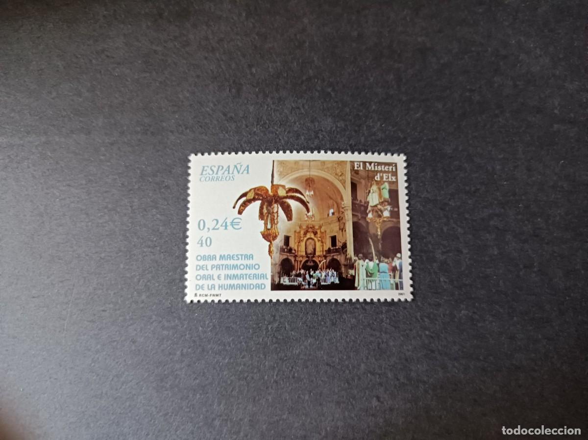 Sellos: S. nuevo. Patrimonio Mundial Humanidad. Misterio de Elche. 30 Noviembre 2001. Edifil 3844.