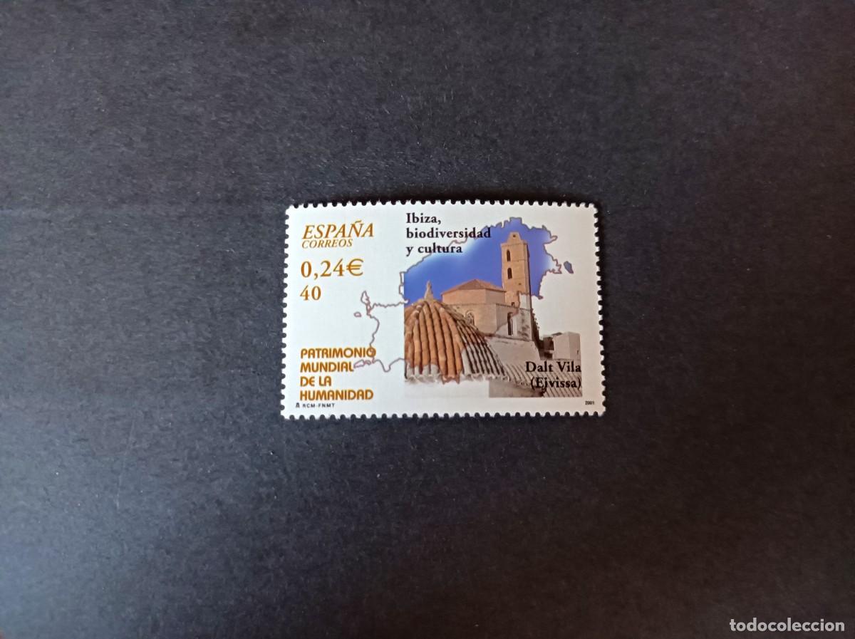 Sellos: S. nuevo. Patrimonio M. Humanidad. Ibiza. Biodiversidad. Cultura.30 Noviembre. Edifil 3852